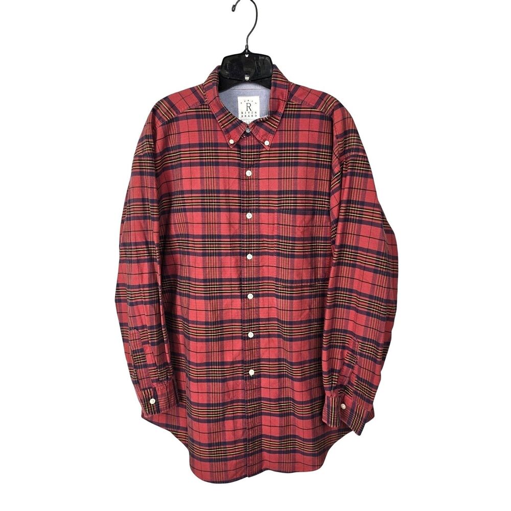 90s Arrow River Brand Brushed Cotton Red Flannel Shirt Vintage Size XL